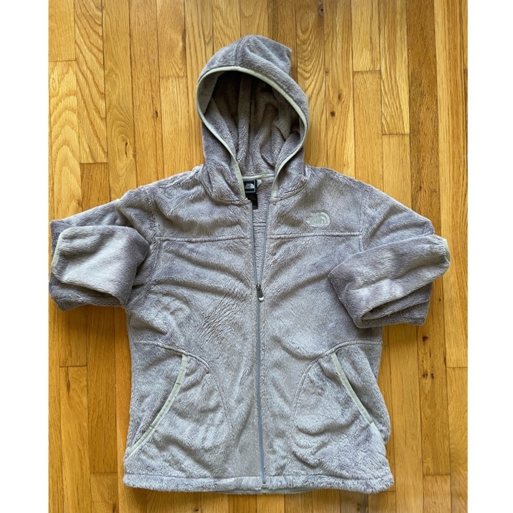The North Face hooded fleece teddy bear jacket